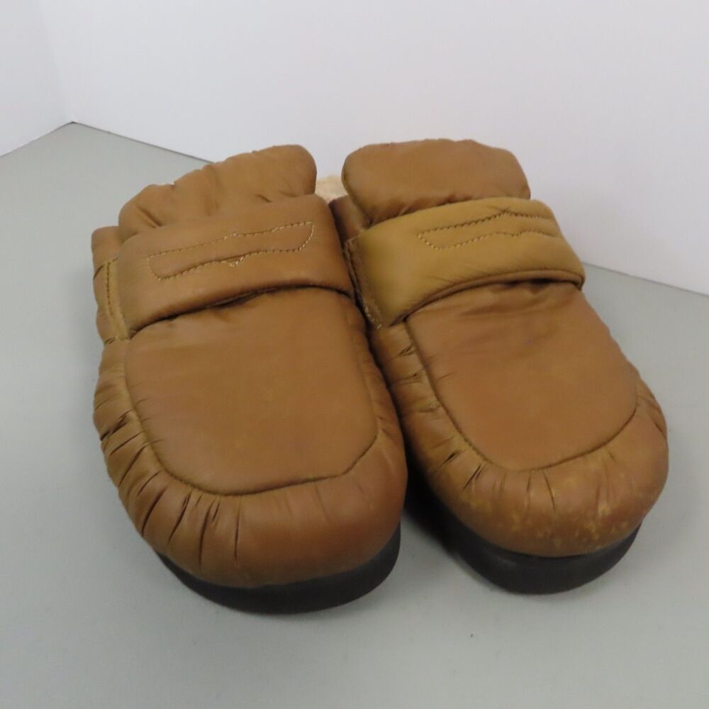 Ash "Gong" Puffy Nylon and Faux Fur Tan Mules, EU 39
